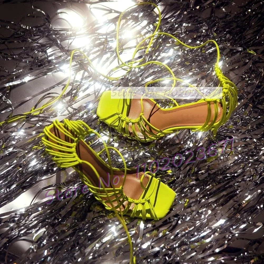 Chic Corded Lace-up Caged Sand - Crossfit Ladies ulasan dan harga