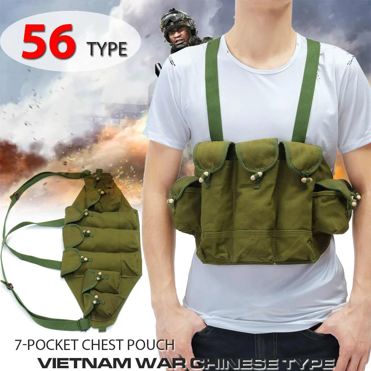 56 Type Adjustable Hunting Ves - Crossfit Vest ulasan dan harga