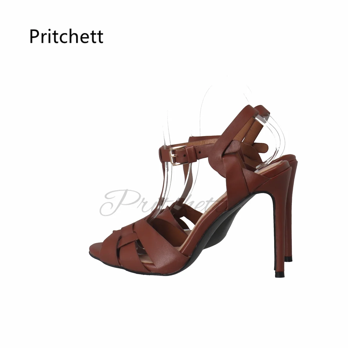 Brown Cross Weave High Heels S - Crossfit Ladies ulasan dan harga
