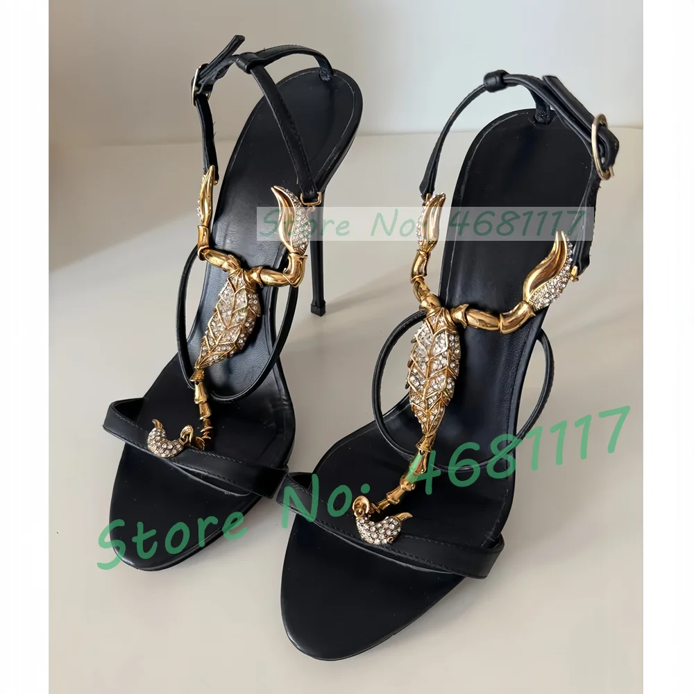 Black Leather Sandals With Gol - Crossfit Ladies ulasan dan harga